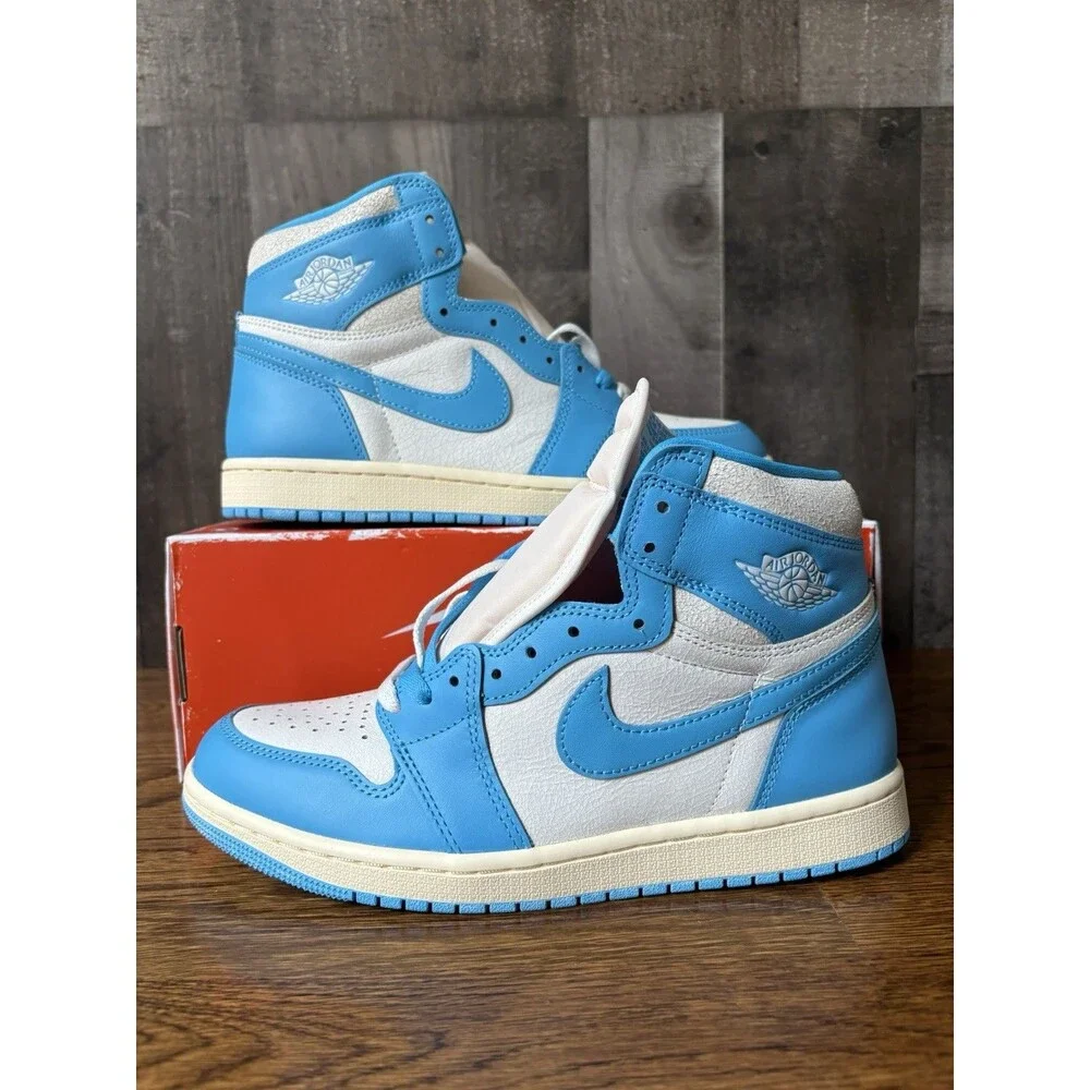 Nike Air Jordan 1 Retro High OG Reimagined Dark UNC Blue Size 8 * NO LID *